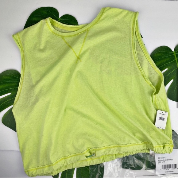 NWT Free People Lime Sleeveless Workout Tank Small - Picture 5 of 11